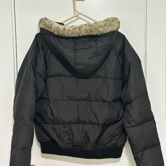 Aeropostale Black Puffer Jacket w/ Faux Fur Hood – Women’s Medium - Picture 2 of 9